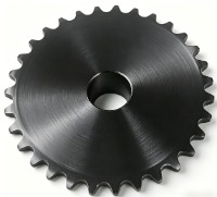 Porcas de segurança com flange superior em aço inoxidável 18-8 com rosca deformada.