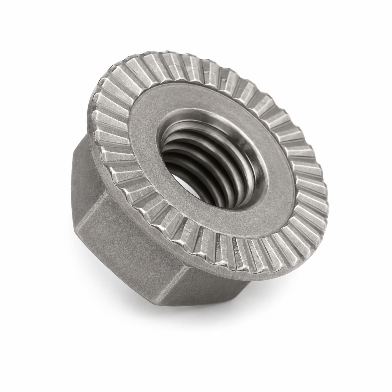 18-8 Stainless Steel Serrated Flange Locknuts
