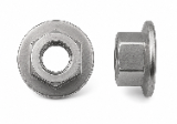 Contratuercas de brida dentadas de acero inoxidable 18-8 métricas