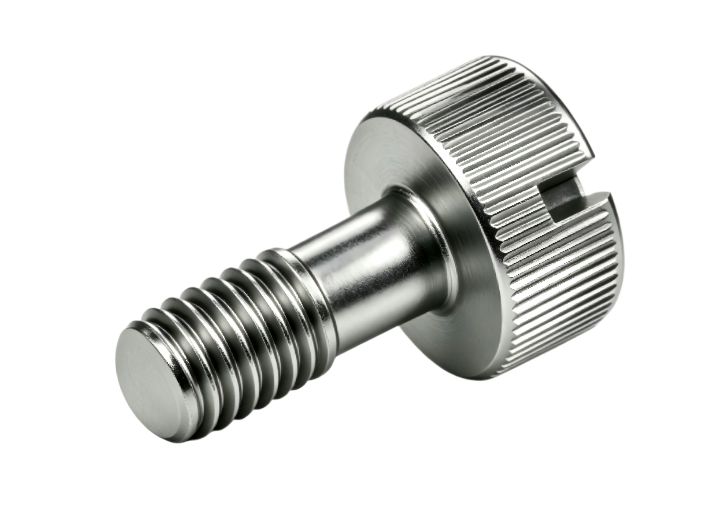 Slotted Stainless Steel Low-ProfileKnurled-Head Thumb Screws