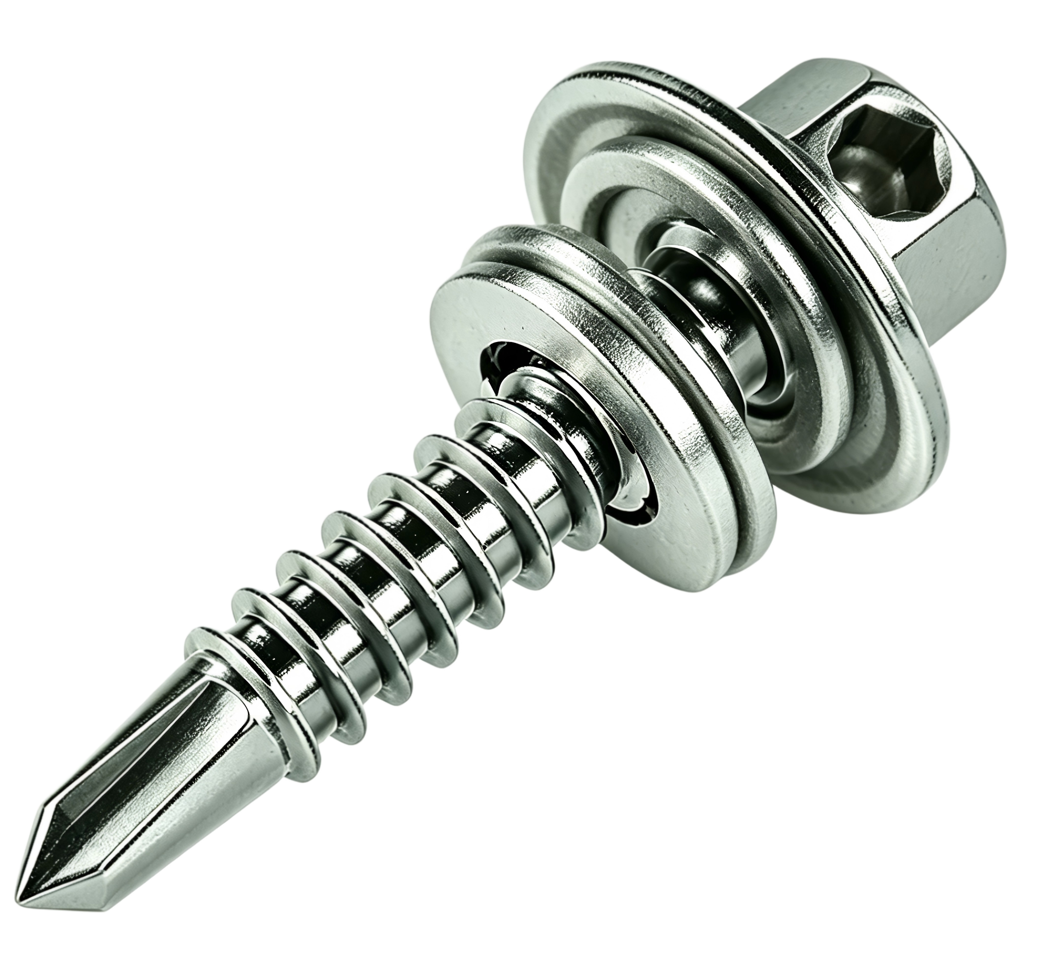 Kits de tornillos y tuercas hexagonales de acero inoxidable para bridas de tuberías