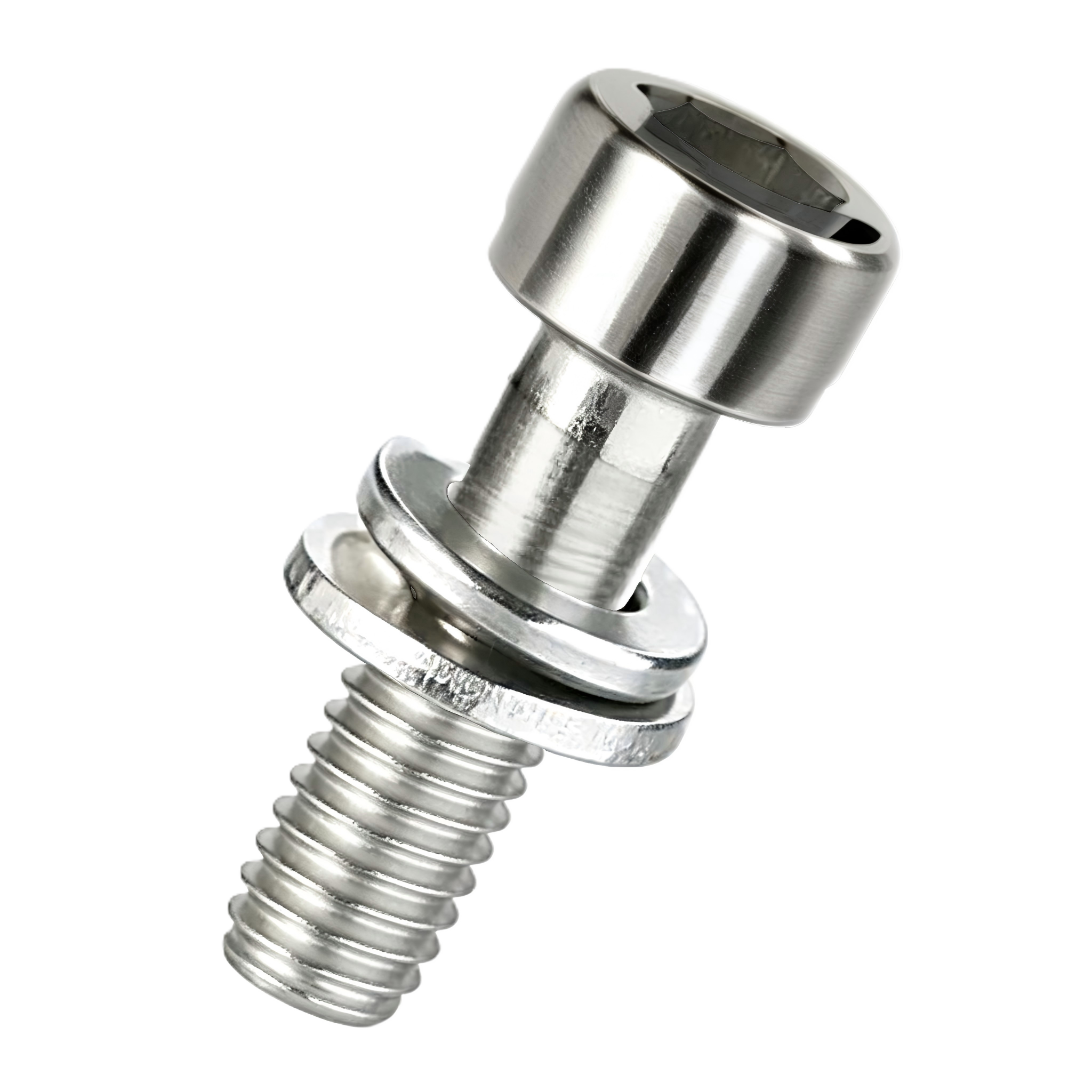 Tornillos de cabeza cilíndrica de acero inoxidable con arandela de seguridad dividida
